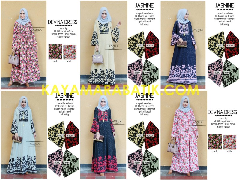 0001 Batik Muslim Berkerudung